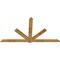 Ekena Millwork Kennewick Rough Sawn Timber Gable Bracket, Western Red Cedar, 108"W x 58"H x 2"D x 6"F, 13/12 Pitch GBW108X58X0206KEN00RWR - alternate 4